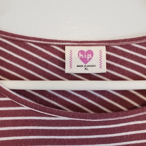 Girls long sleeve red/white stripe - Picture 5 of 6